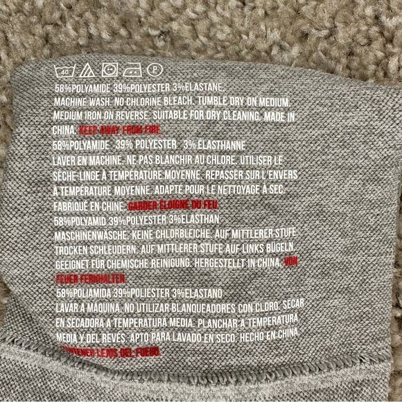 GYMSHARK Flex Leggings Gray & Pink Dry Moisture size S - Picture 6 of 6